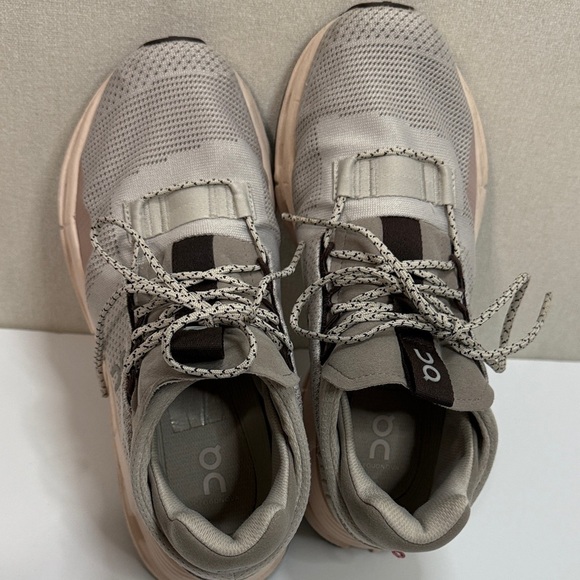 On Running Women's Taupe and Beige Athletic Shoes - Picture 8 of 9
